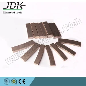Segmento de diamante en forma de abanico para herramienta de corte de borde de mármol