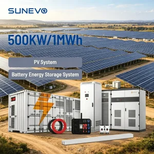 Sunevo 200kw 500kw 1mwh Sistema Solar Híbrido Bess Containerizado con 750W Paneles Solares para Soluciones de Microred Conectadas a la Red