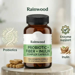 Rainwood Probiotics with Inulin & Dietary Fiber Capsules