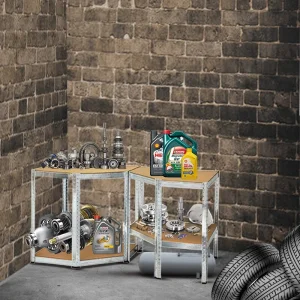 Modular Metal Frame Corner Storage Shelves