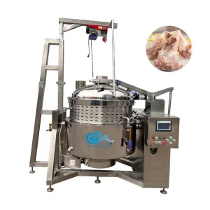 Stainless Steel Steam Commercial Bone Soup Meat High Pressure Cooker with Basket