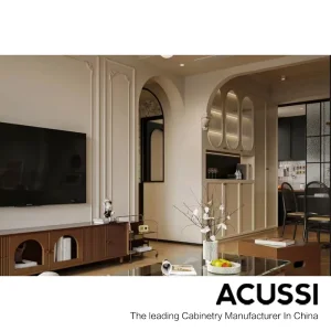 L-Shaped Multi Color Simple Design Melamine Modular Kitchen Cabinets