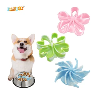 Famipet Manufacturer Wholesale New Design Non-toxic Silicone Slow Feeder Dog Bowls Insert with Suction Cup