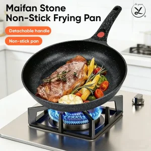 Alster Space-Saving Detachable Handle Frying Pan Set