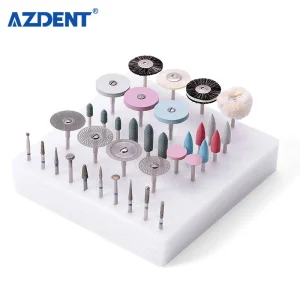 Azdent Dental Lab Polishing Heads Kit for Ceramics Porcelain