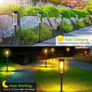 Iluminação de Caminho Solar para Jardim à Prova d'Água com Energia Solar
