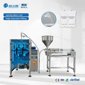Fully Automatic Vertical Liquid Packing Machine for Food &amp; Beverage with Labeling Wrapping Capping Functions for Bags/Film/Paper
