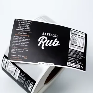 Custom Waterproof Food Labels