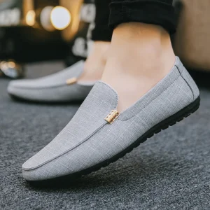 Custom Logo Loafer Canvas Shoes