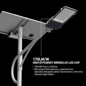 Wholesale Hot Sale IP65 AC Powered Road Solar Street Light Lithium Battery 60W-300W LED Die-casting Aluminum IP67 Waterproof