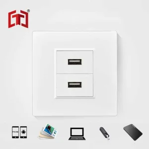 2 Tomada USB com Plugue Universal para Carregador de Parede Carregamento de Telefone Máquina Industrial