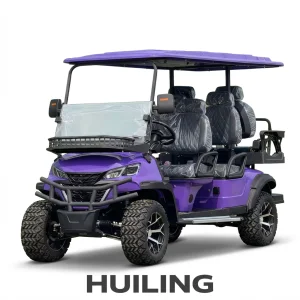 Customized 6-seater Metal Electric Golf Cart 72V Lithium Battery AC Motor CE Certified 50-70km Range 30-50km/h Max Speed Factory