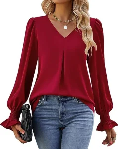 2024 High Quality Women's New Solid Color Chiffon Shirt