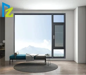 Aluminum Profile Blue Mirror Window with Unbreakable Glass Window Price