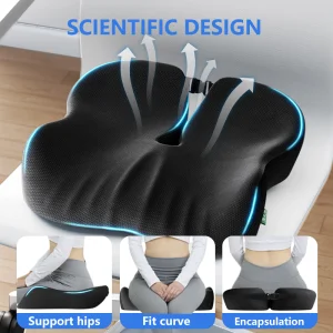 Best Selling Ergonomic Orthopedic Memory Foam Pressure Relief Seat Cushions For Office Desk, For Car, Travel Use