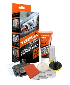 Visbella Smart Headlight Restoration Kit with LED Lens Compatibility