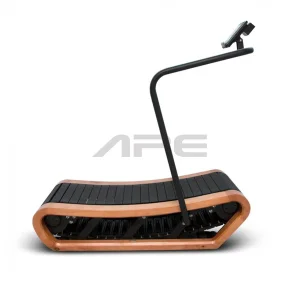 Ape Fitness Manufacturer Direct Supply Running Machine Cardio Equipment Wooden Curved Treadmill