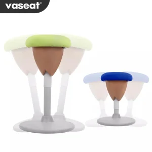 Ergonomic Modern 360 Degree Swivel Office Chair Height Adjustable Wobble Stool Balance for Kids Standing Desk Chair Fabric