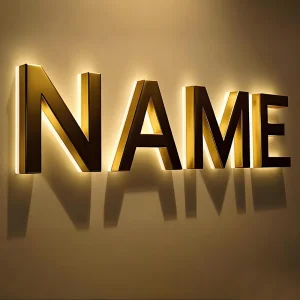 Custom Stainless Steel LED Sign