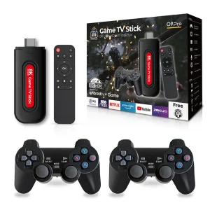 Q9 PRO Video Game Console 4K HD Gamestick 3D TV Game Box 64G 49000+ Classics Games Home Retro Video TV Gaming Player