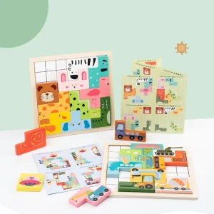 Wooden Logic Puzzle Game Set