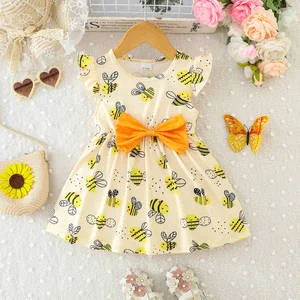 Girl's Summer Dresses Ruffle Sleeve
