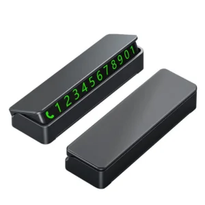 Stylish Car Interior Accessories Plastic Temporary Parking Card Plate