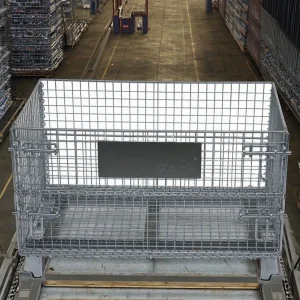 Security Collapsible Structure Heavy-Duty Storage Pet Preform Wire Mesh Container