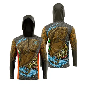 Camiseta de Pesca com Capuz
