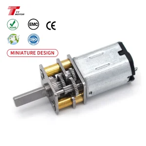 TT Motor Low RPM 12mm N20 High Torque Mirco Brushed Geared Motor 2.4V 5V 6V 12V Mini DC Motor for Electric Vehicle