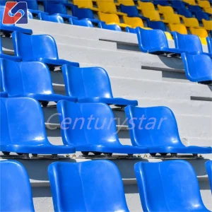 UV Stable Factory Price Ergonomic Design Non-Toxic PP Eco-Friendly Anti-UV Stadium Grandstand Seating Fixed Seating