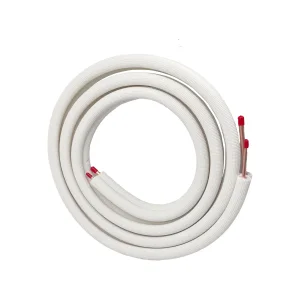 1/4+3/8 Air Conditioner Spare Parts HVAC Insulated Rubber Lineset Insulation Fittings Coil Line Set Connecting Alumnium Tube Mini Split AC Copper Pipe