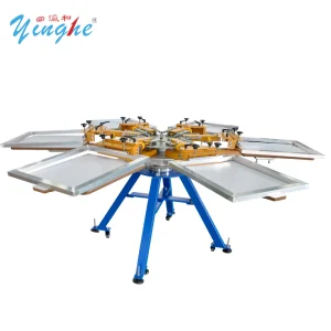 6 Color 6 Station Screen Printing Machine for Textile/Garment Printing