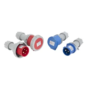 Conector Industrial 16A 32A 63A 125A IP 67 Novo Tipo de Plugue e Tomada Industrial Masculino e Feminino