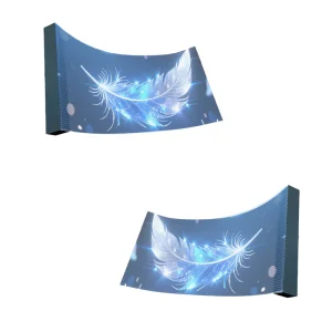 Low Energy Consumption HD Wide Viewing Angle Full Color Holographic Advertising Video Wall LED Transparent Film Screen for Stage