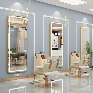 Barber Shop Beauty Salon Mirror LED Hair Cutting Mirror