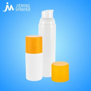Cosmetic 30ml 50ml 75ml Plastic PP Vacuum Airless Bottle Round Edge Base Shape Snap Pump for Skincare Cream Serum Lotion Airless Bottle