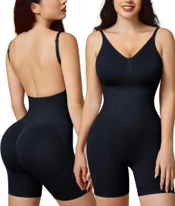 Women's Compression One-Piece Body Suit Shapewear Bodysuit Tummy Control Shaper with Butt Lifter Full Body Shapers