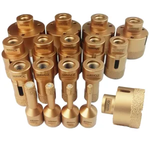 Factory Wholesale High Performance Premium Vacuum Brazed Diamond Core Drill Bits 10mm Gold/Silver Drilling
