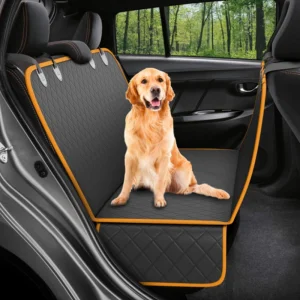 2022 New Waterproof Oxford-fabric Black Animal Pattern Sustainable Car Dog Seat Protector Dog Car Seat Cover Hammock Protector