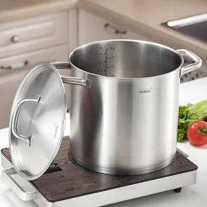 Heavy-Duty Versatile Durable Multi-Use Stainless Steel Stock Pot for Boiling and Stewing Foods