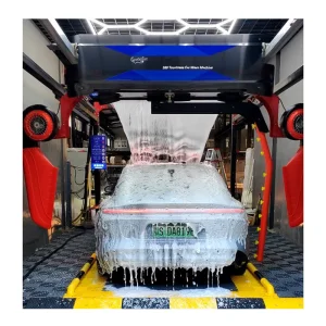 Eco-Friendly Electric Car Wash: LED Lighting and Comprehensive Chassis Cleaning System