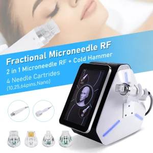 Newest 2 in 1Radiofrequency Skin Tightening Fractional Rf Microneedle Facial Machine with Cold Hammer