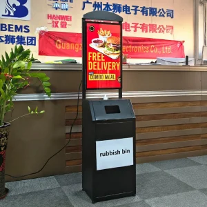 LCD Digital Signage Trash Can