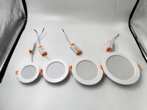 Commercial Indoor Round Recessed LED Downlight 7W 80lm/W 85-265V Die-Cast Aluminum Small Size Indoor Lighting Down Lights