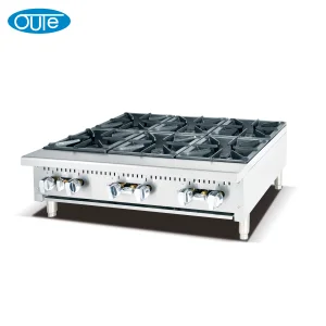 OUTE 36 Inch Heavy Duty 6 Burner Commercial Gas Cooking Range