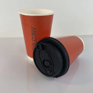 Custom Disposable Double-Wall Insulated Food Grade Compost Coffee Cups For Hot Beverages
