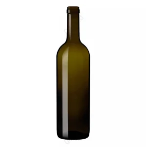 Wholesale 750 ml 1000 ml amber liquor glass bottle with cork