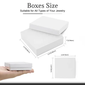 White Cardboard Jewelry Gift Box