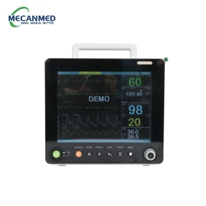 Guangzhou Hospital Factory Operation Room High Definition ECG SpO2 NIBP Resp Tem Heart Rate 12 Inch Remote Patient Monitor